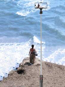 Bastone per selfie/treppiede retrattile da 170 cm/67 pollici con telecomando senza fili, compatibile con , telefoni Android, adatto per live streaming, vlog, riunioni di famiglia, feste di Natale, selfie portatili, attività all'aperto, interviste per vacanze estive, viaggi, attività all'aperto, live streaming