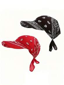 1pc Paisley Pattern Bohemian Style Printed Versatile Head Wrap Hat - Multicolor - View 2