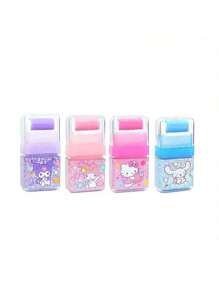 Sanrio Sanrio Children Stationery Erasers, Kuromi Print Roller Erasers, Student Replacement Erasers, Cute Creative Erasers, School Supplies,Back To School