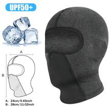 AD 1 pieza Pasamontañas para ciclismo unisex, máscara facial transpirable de seda de hielo para motocicleta, protección para el cuello para deportes