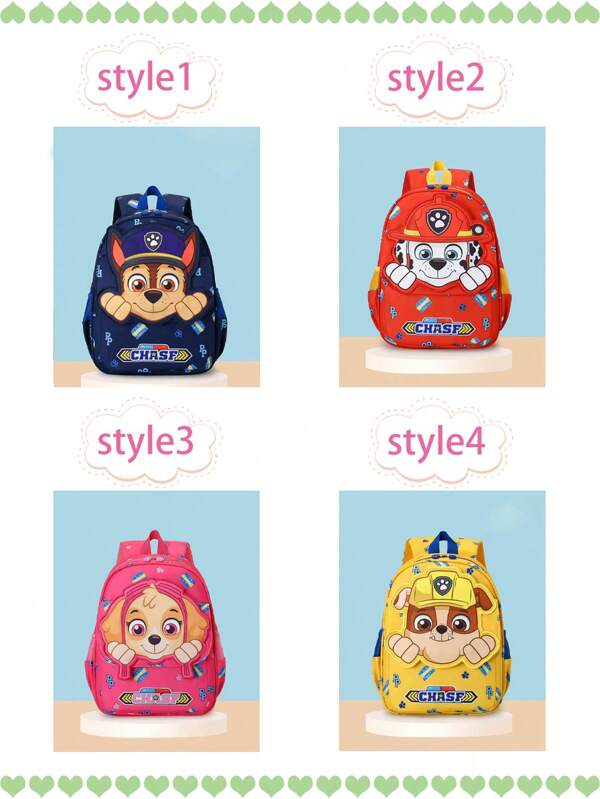 Paw Patrol Cartoon Children's Backpacks, Paw Patrol Cartoon Anime Schoolbags, Anime Small Schoolbags For Children Aged 2 To 5