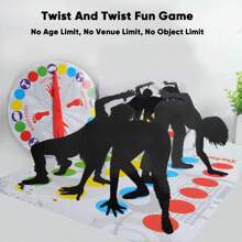 Tapete gigante del juego Twister - Juego de habilidad entretenido, Alfombrilla grande, Lunares de colores, Apropiado para reuniones familiares, fiestas infantiles, juegos de fiesta en interiores, actividades de trabajo en equipo
