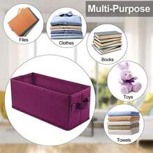 Storage Boxes - Pack Of 2 DVD CD Case Storage Container Holds 30 CDs In Full Jewel Cases, 60 CDs In Slim Cases, And 165 Discs In CD Sleeves - 13.2" X 5.9" X 5.3"-(2pack-Rose Red) - Rose Red - View 5