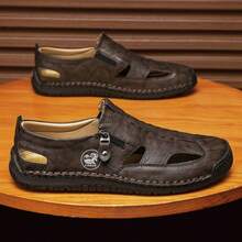 Barefoot-Feel Men's Lightweight Hiking Shoes - Ultra-Thin Flexible Sole & Minimalist Design | Natural Movement On Trails - 棕色 - 查看 2