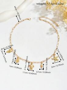 1 Pc Stylish Sea-Themed Pendant Necklace With Seashell, Starfish, Turtle, Dolphin And Fish Charms, Minimalist And Versatile, Suitable For Women, Beach And Casual Wear