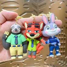 Sanrio Creative Cartoon Crazy Animal Keychain Pendant Doll Car Bag Backpack Hangerschool Supplies,Back To School