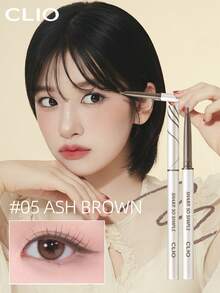 Clio K-Beauty SHARP SO SIMPLE 防水眼线笔，胶水/凝胶眼线笔，眼线笔，色彩浓郁，色素沉着丰富，涂抹顺滑，持久，哑光效果，防水防汗，日常彩妆，韩国彩妆 - #05 ASH BROWN - 查看 2