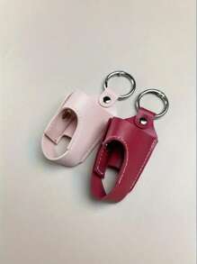 Artificial Leather Asthma Inhaler Holder, Unisex Casual Faux Leather Keychain Pouch, Portable Protective Travel Case Suitable For Asthma Inhalers And Cough Syrup, Easy To Carry Accessory While Going Out, Inhaler Holder PU Leather Keyring Protective Travel Carrying Mini Leather Box, Lightweight Carrying Case With Carabiner, Does Not Include Inhaler (Box Only), Artificial Leather Holder, Inhaler Accessories