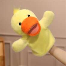 25厘米/9.84英寸互动动物手偶毛绒玩具 - 柔软填充动物毛绒趣味教育玩具，适合角色扮演和讲故事 | 动物园主题儿童学习礼物，防过敏且可水洗，特别生日礼物，派对礼物 - 彩色 - 查看 20