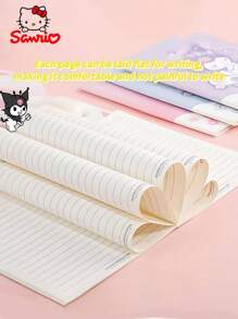 Sanrio 4pcs/Set Sanrio 40-Page Premium Writing Journals | Double-Sided High-Quality Paper | Cute Stationery Set With Cloud Design & Stickers | Limited Edition Japanese Anime Stationery School Supplies,Back To School