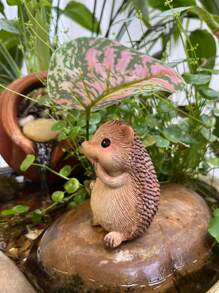 Cute Resin Hedgehog Decorative Ornament, Used For Wedding Decoration, Bedroom Decoration, Room Decoration, Garden Decoration, And Holiday Gift Essentials