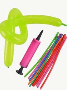 1pc/3pcs Balloon Air Pump, Portable Handheld Air Blower, Manual Balloon Inflator Pump, Suitable For Birthday Party, Festival, Wedding, Balloons (Random Color) Hand-Push Colored Air Pump