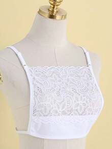 一件抹胸吊带背心，胸部遮盖，防止走光，前开襟设计，假领，适合低领服装，可用于圣诞装饰连衣裙 - 手工假領子 - 查看 9