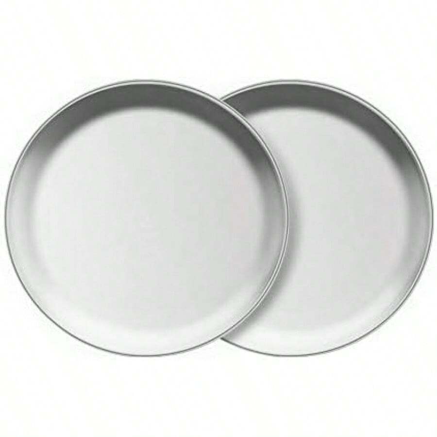 Stainless Steel Plates Set Of 2 Metal Dishes Dinner Tray 5.5 Inch For Snack,Nut, Candy,Camping Plate, Shatterproof Dishwasher Safe - 12 inci - View 1