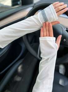 Odblaskowe rękawy przeciwsłoneczne z filtrem przeciwsłonecznym, unisexowe, do jazdy na rowerze na świeżym powietrzu, anty-UV, luźne mankiety rękawów