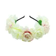Korean - Inspired Bridal Michelia Hairband: Head Ornament For Women - Ideal Beach Headwear,Hair Accessories,Hair,Flower Hair Clip