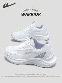 WARRIOR 1 par Nuevos zapatos para correr de la serie Warrior para mujeres, verano 2025, de corte bajo con cordones delanteros, Top transpirable, suela ultraligera y suave, versátil y cómodo, apto para trotar al aire libre, entrenamiento, uso diario y campus