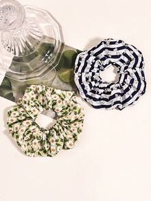 6件/2件女士多功能缎面雏菊发圈 - 彩色 - 查看 15