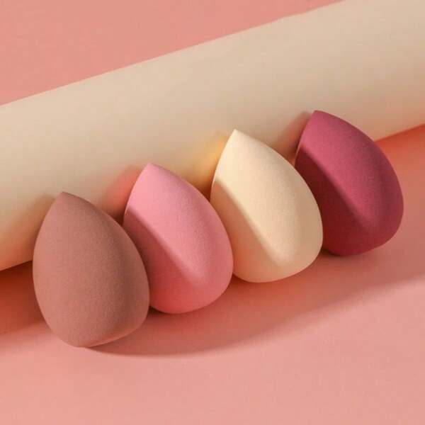 4pcs Makeup Sponge Kit, Wet & Dry Use Makeup Sponge Applicator Suitable For Foundation, Powder