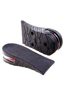 2 pares de plantillas invisibles para aumentar la altura, inserciones para aliviar el pie con amortiguación de impactos, para hombres y mujeres