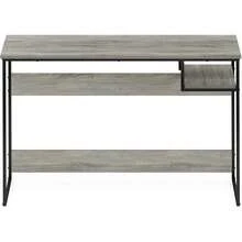 Furinno Moretti Modern Liftyle Study Dk, Computer Dk, 114 Cm (W), French Oak Grey - Bildfarbe - View 3