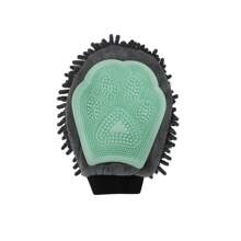 1 Stück Haustier Badetuch, Haustier absorbierende Handschuh, Hund Haarentfernung Handschuh, Katze Massage Handschuh, Haustier Badetuch, Hund absorbierende Handschuh, Haustier Reinigungshandschuh, Katze Bademassage Bürste, doppelseitiger Multi-Funktions Haustier Massage Handschuh
