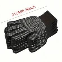 20pcs Nitrile Coated Gardening Gloves, Work Gloves, Non-Slip, Durable, Breathable Reusable, Gardening Driving Labor Protection Thin Coated Gloves, Reusable (Black, Blue)