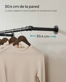 Fixed Clothes Drying Racks - 30,4 X 170 X 7 cm - View 4