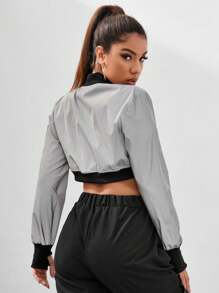 Women's Chic Streetwear Style Super Short Jacket