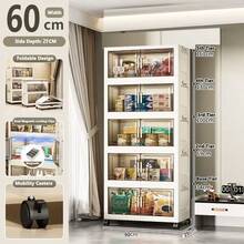 5/4/3/2/1 Layer Storage Cabinet, Foldable Storage Box, Home Living Room Toy Cabinet, Storage Shelf, Free Installation Kitchen Cabinet - Multicolor - View 34