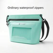 Bolsa Impermeável de Compartimento Seco e Molhado para Roupas de Banho, Bolsa Impermeável à Prova d'Água com Função de Tela de Toque para um Ombro, Zíper à Prova d'Água e à Prova de Umidade, Bolsa Transversal Impermeável