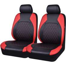 Full Set PU Leather Car Seat Covers, Compatible With Airbag, Breathable, Suitable For Cars, Trucks, SUVs, Comfortable, Durable, Waterproof And Breathable, Prevents Car Seat From Stains, Dirt And Spills