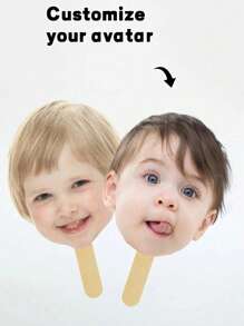 1pc Personalized Face On A Stick, Big Face On A Stick, Funny Bachelorette Decoration, Face Hand Fan, Bridal Shower Party Face Prop, Wedding Gift, Reusable, Multi-Functional, Ornamental, Stylish, Exquisite, High-Quality, Cute, Custom, Personalized, Unique, Ideal Gifts For Him, Ideal Gifts For Her, Her, Boyfriend, Girlfriend, Dad, Mom, Family, Friends, Son, Daughter, School Students, Workers, Kids, Office, Tea Room, School, Home ﻿ Back To School