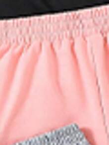 3pcs/Pack Young Girl Cartoon Pattern Printed Shorts - Multicolor - View 6