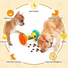 Interactive Dog Puzzle Toys For Boredom, Dogs Enrichment Toy To Keep Them Busy, Treat Dispensing Slow Feeder - Yellow - View 7