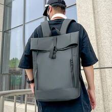 1PC Multifunctional Roll-Up Backpack For Men Business Casual Bag Travel Commuting Computer Bag Large Capacity College Student Schoolbag - Multicolor - View 10