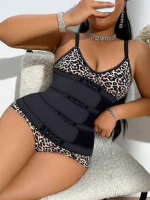 1pc Waist Trainer, Body Shaper Cincher For Women, 3-Belt Full Body Wrap Compression Vest Postpartum Recovery