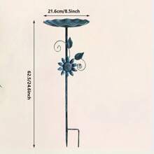 1pc Metal Bird Feeder With Ground Stake, Multiple Styles Available. Easy Installation, Suitable For Villa Gardens, Lawns, Yards And Other Outdoor Scenes, Ideal For Bird Lovers