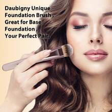 Brochas de Maquillaje, Daubigny 16 Piezas Juego Completo de Brochas de Maquillaje Sintéticas Premium con Brochas Profesionales para Base, Polvo, Correctores, Sombras de Ojos, Rubor para un Maquillaje Perfecto (Oro Champán) - Oro champán - Ver 9