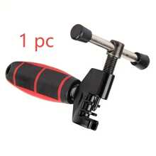 1pc Portable Stainless Steel Bicycle Chain Breaker Tool - Easy Dismantling Of Mountain Bike Chain, Outdoor Emergency Repair, Palm-Sized, Black Handle, Fast Long-Distance Ride Chain Separation, Ergonomic Handle Design, Bike Accessories