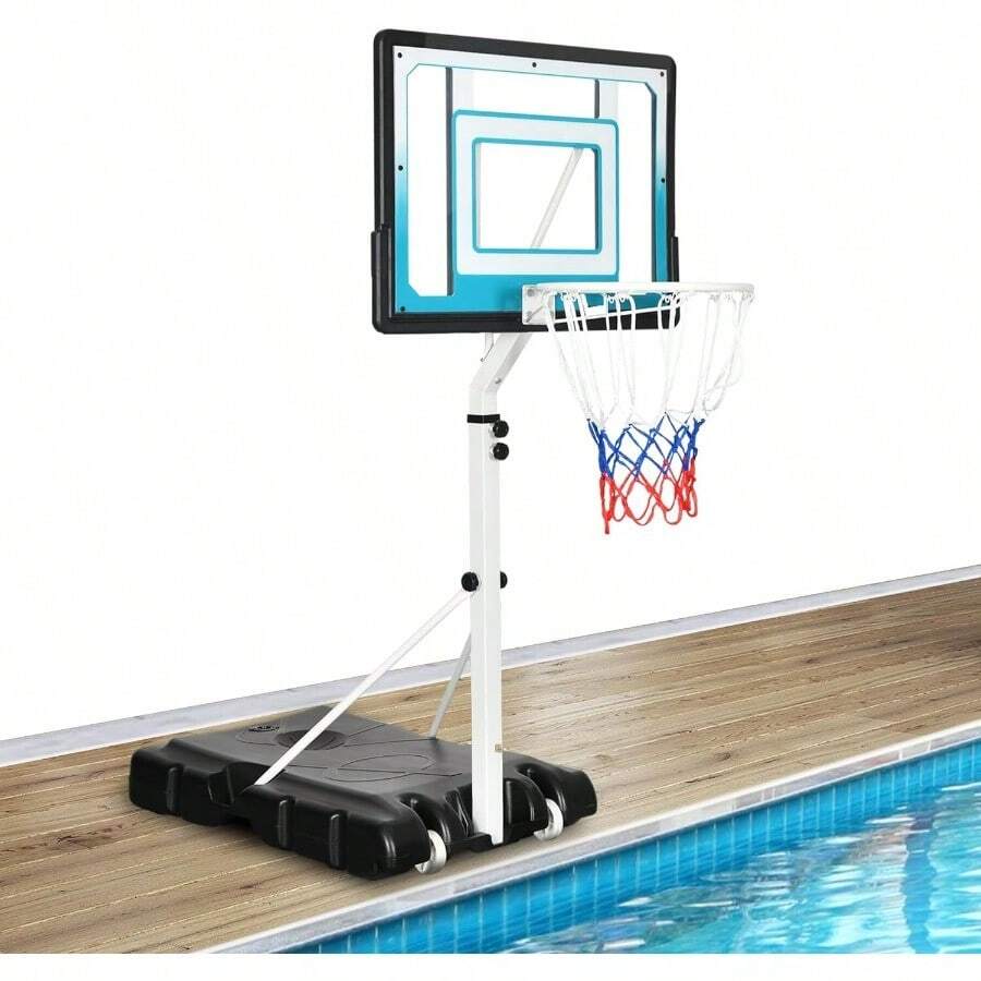 Canasta de baloncesto para piscina con altura ajustable de 1.26 - 1.75 m - como en la foto - Ver 1