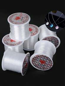 0.2-0.8mm Beading Thread, Transparent Non-Elastic Nylon Cord, Wholesale Jewelry Making Supplies