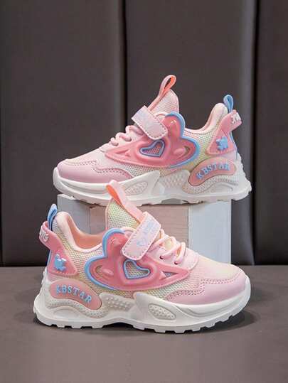 新款时尚女童运动鞋，时尚简约风格，轻便户外跑步鞋