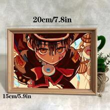 قطعة واحدة ، إطار صورة مزخرف برسوم الأنمي اليابانية، أبعاده 15 * 20 سم، إطار صورة لعرض الصور على المكتب والتعليق على الحائط، إطار صورة لتعليق الصور والملصقات، للغرفة والصالة ،هدية للديكور في أعياد الميلاد والتخرج