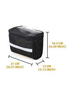 1pc Bicycle Handlebar Bag,Waterproof & Foldable Bike Front Bag,Cycling Handlebar Bag For Mountain Bike,Road Bike,Large Capacity Outdoor Sports