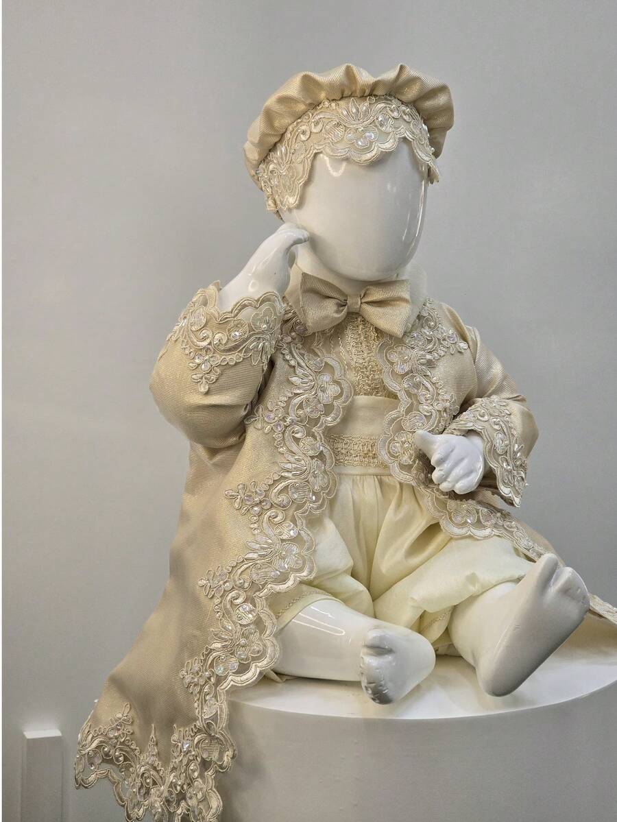 Traje Niño Estilo Principe Elegante Ceremonia Fiesta Bautizo Boda Cumpleaños Conjunto completo Saco Camisa Pantalon con tirantes moño Formal Niño evento especial ceremonia religiosa