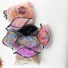 1 Pacote de Elásticos Coloridos Descartáveis na Moda, Faixas de Cabelo, Acessórios de Cabelo, Adequados para Presente de Meninas, Uso Diário, Mulheres, Acessórios de Cabelo para Festa, Acessórios de Cabelo para Vestir, Decoração Doméstica de Banheiro, Decoração de Outono, Acessórios de Cabelo de Volta às Aulas