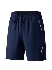 Quần short thể thao ngoài trời mùa hè cho nam, quần short chạy bộ đạp xe đi bộ đường dài đa năng thời trang, phong cách bạn trai - Màu xanh bụi bặm - Xem 2
