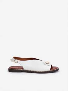 女士时尚百搭休闲平底凉鞋，夏季