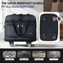 New York Xpress MEX-30,36,40, Expandable Foldable Rolling Duffel Bag With Removable Spinner Wheels - Grey - View 8